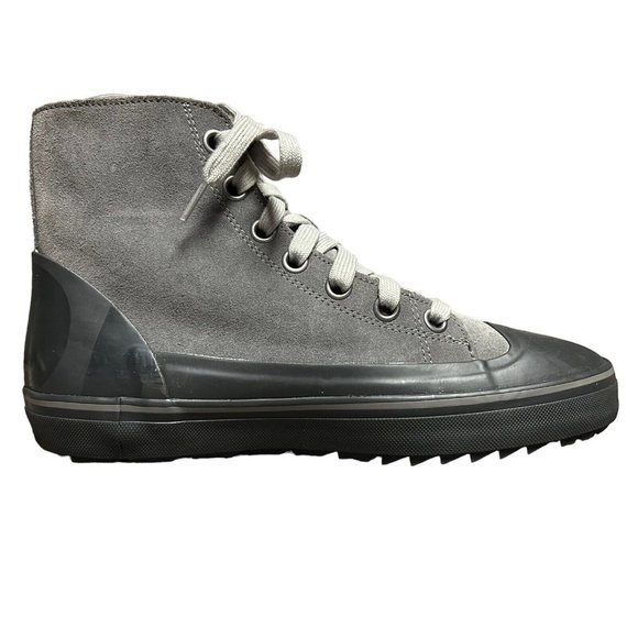 Sorel Cheyanne Metro Hi Lace Suede Leather Quarry Gray Waterproof Boots Mens 9.5 - Picture 3 of 16